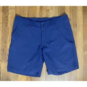 Turtleson Mens Shorts Size 38 Blue Chino Outdoors Golf Performance Stretch